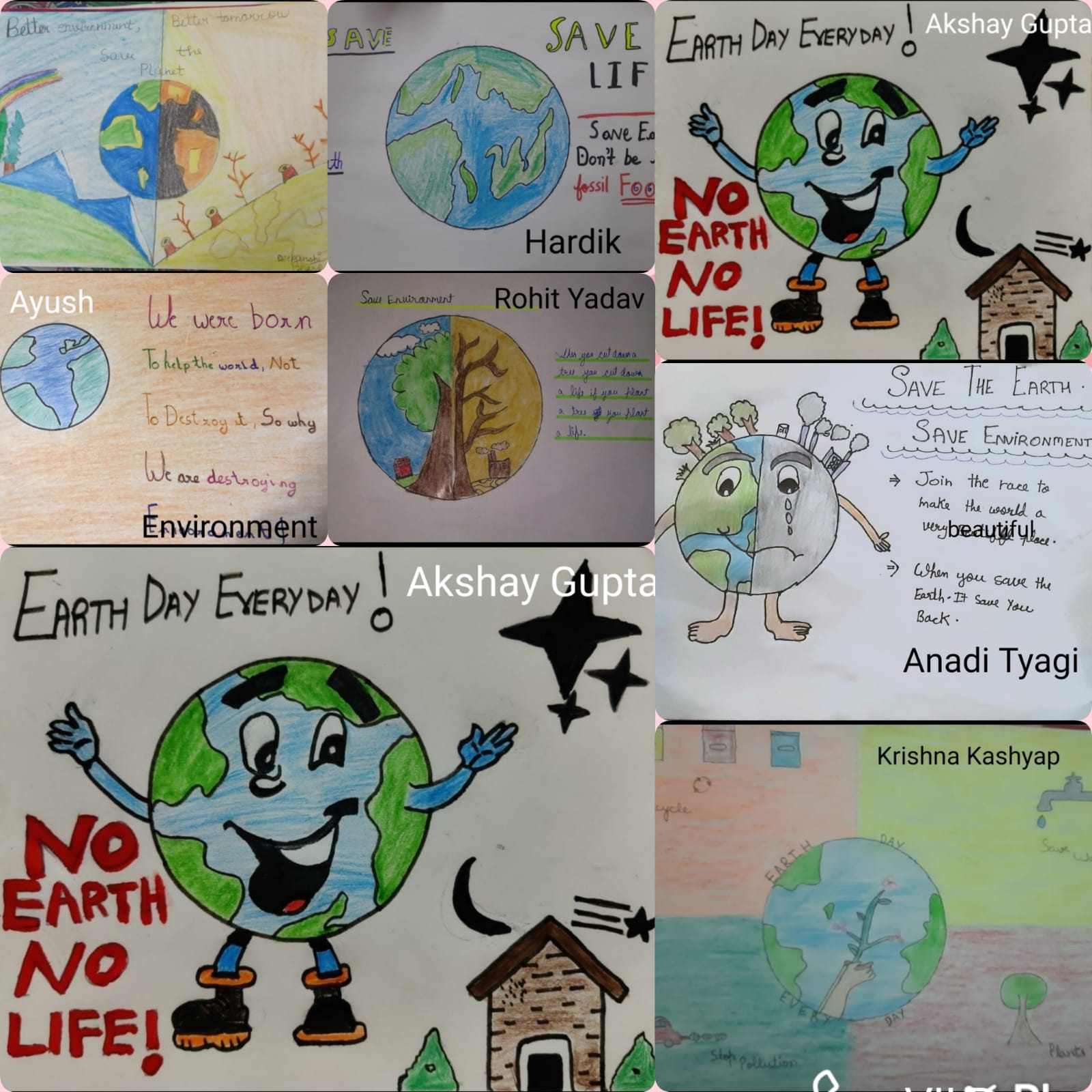 Save Environment with a World Environment Day Drawing Poster