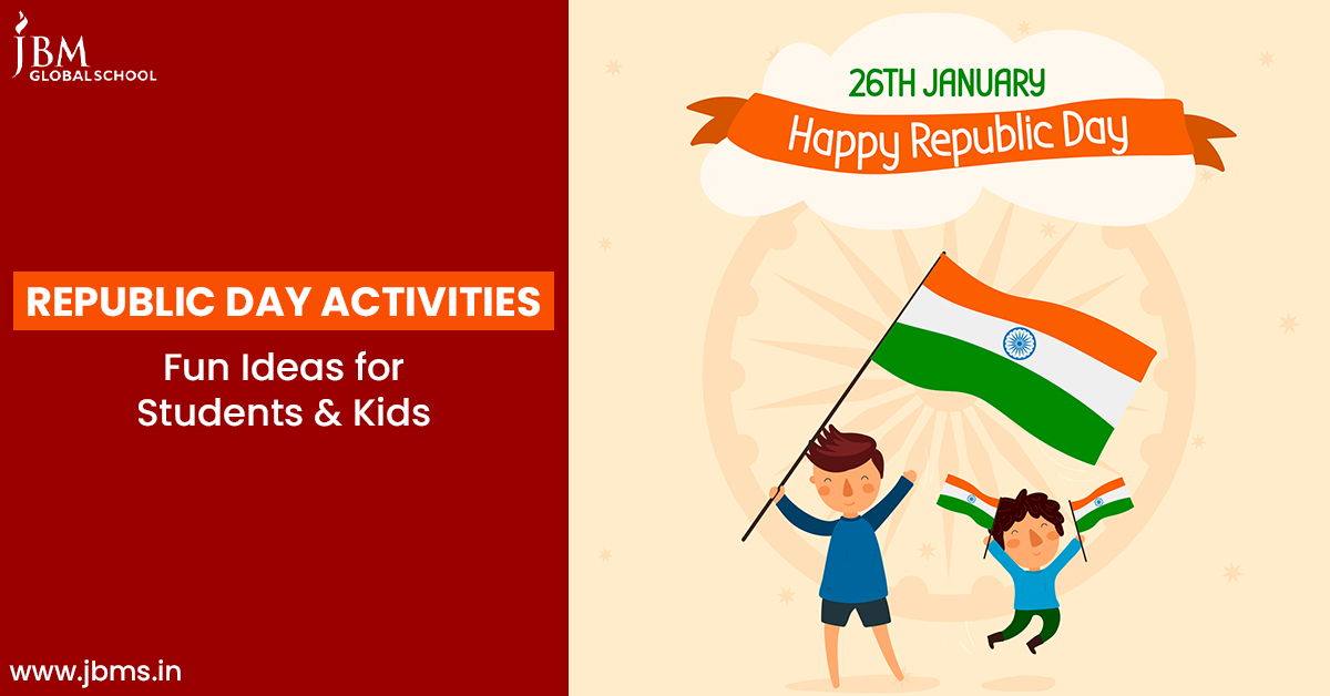 Republic Day activities for kids and students – Fun ideas for 26th January celebrations with Indian flags and joy.