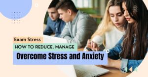 Students studying together, learning how to reduce exam stress and manage anxiety effectively.