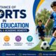 Students participating in school sports activities highlighting the importance of sports in school education for physical fitness, mental well-being, academic performance, teamwork, and character development.